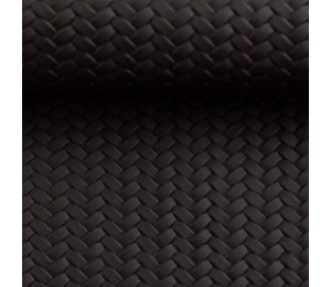 Kunstleder Pinto geflochten schwarz